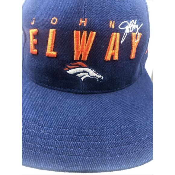 JOHN ELWAY Denver Broncos NFL QB Club Embroidered Cap Hat *StrapBack - Picture 3 of 15
